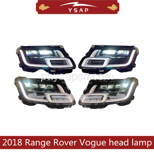 Faróis da lâmpada da cabeça para 2013-2018 Range Rover Vogue